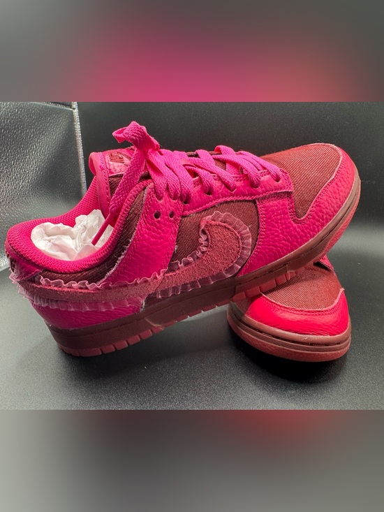 Nike Shoes - 🔥 Nike Dunk Low LX “Pink Foam/Burgundy Crush” Ruffle Swoosh Women’s 7 🔥